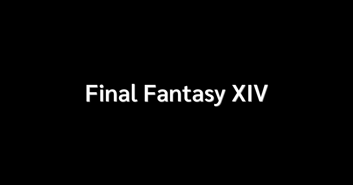 Final Fantasy XIV